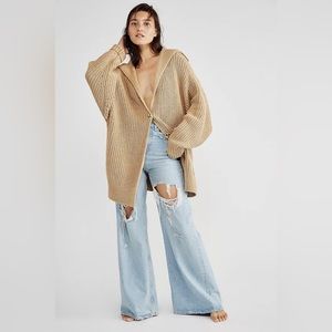 FREE PEOPLE Swim Too Deep Cardi